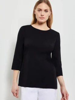 Misook Tops & Tees|3/4 Sleeve Knit Tunic - Long Sleeve Tunic |