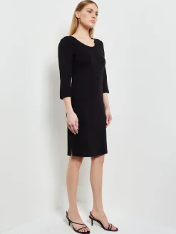 Misook Dresses|3/4 Sleeve Sheath Dress - Scoop Neck Dress |