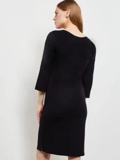 Misook Dresses|3/4 Sleeve Sheath Dress - Scoop Neck Dress |