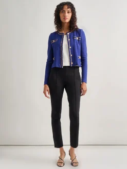 Misook Jackets & Coats|Braided Trim Boucle Knit Jacket