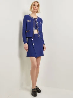 Misook Jackets & Coats|Braided Trim Boucle Knit Jacket