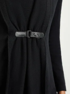 Misook Jackets & Coats|Buckle Detail Shawl Collar Cashmere Cardigan