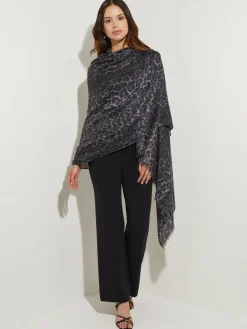 Misook Accessories|Cashmere Scarf - Leopard Print Scarf |