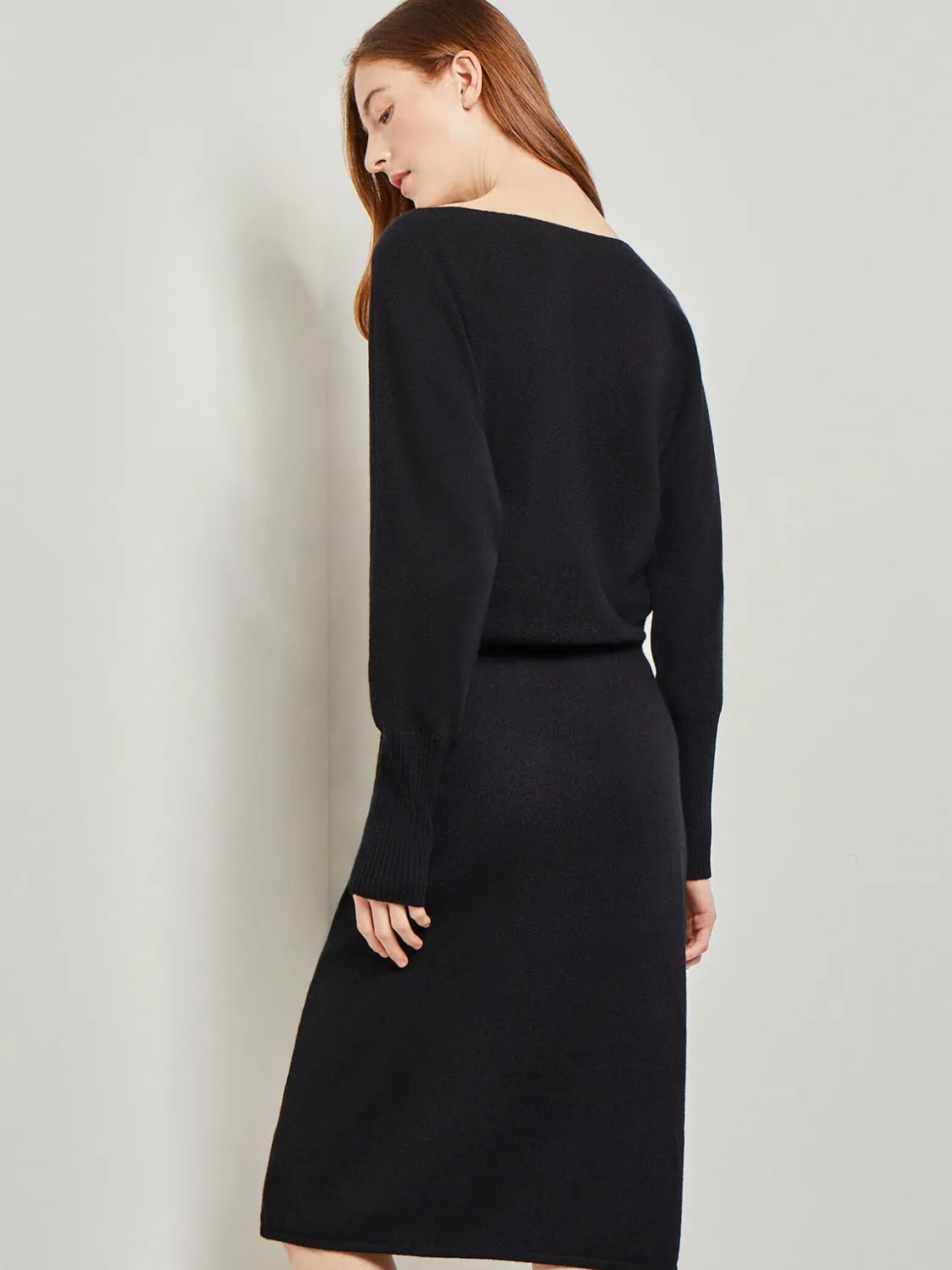 Misook Dresses|Dolman Sleeve Cashmere Dress