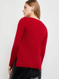 Misook Tops & Tees|Floral Shimmer Cashmere Tunic