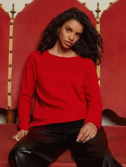 Misook Tops & Tees|Floral Shimmer Cashmere Tunic