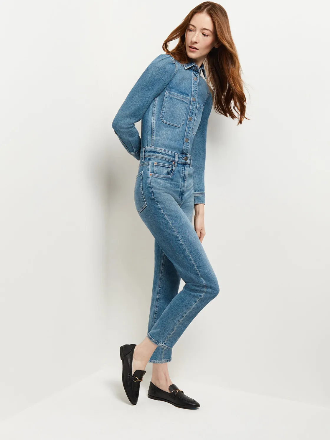 Misook Pants & Shorts|Dresses|Freja Denim Jumpsuit