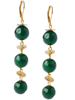 Misook Accessories|Earrings|Green Jade Dangle Earrings