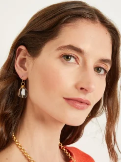 Misook Accessories|Earrings|Handmade Crystal Nugget Wire Wrapped Earring