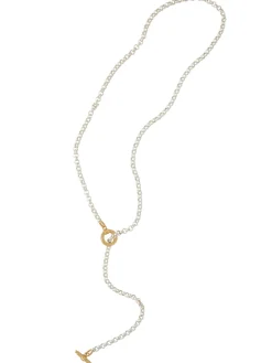 Misook Accessories|Necklaces|Handmade Gold & Silver Toggle Chain Necklace