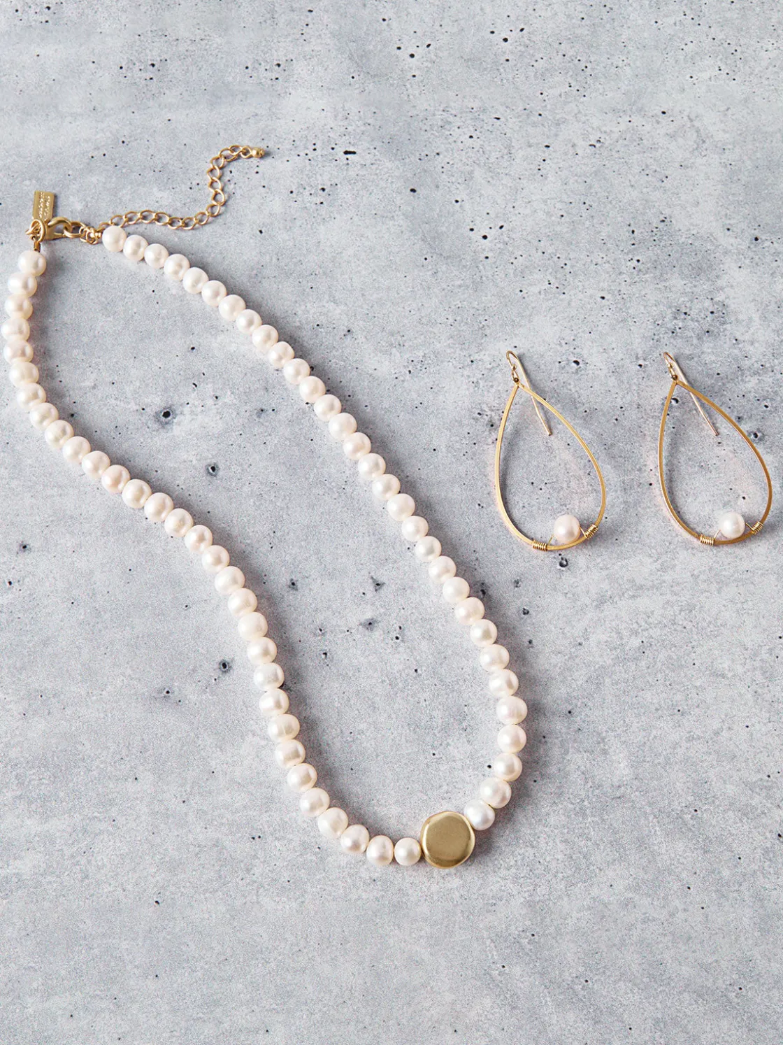 Misook Accessories|Necklaces|Handmade Gold Nugget Freshwater Pearl Necklace