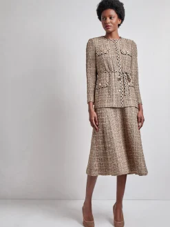 Misook Jackets & Coats|Heritage Fit Braid Trim Tweed Knit Jacket