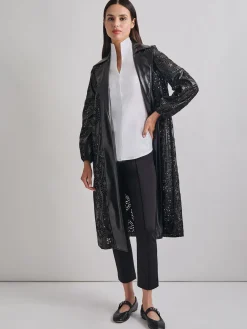 Misook Jackets & Coats|Heritage Fit Open Front Vegan Leather Jacket