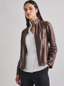 Misook Jackets & Coats|Heritage Fit Reversible Suede Leather Jacket