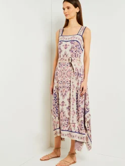 Misook Dresses|High-Low A-Line Dress - Soft Jacquard Knit