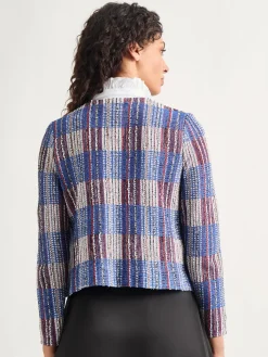 Misook Jackets & Coats|Jewel Neck Tweed Jacket