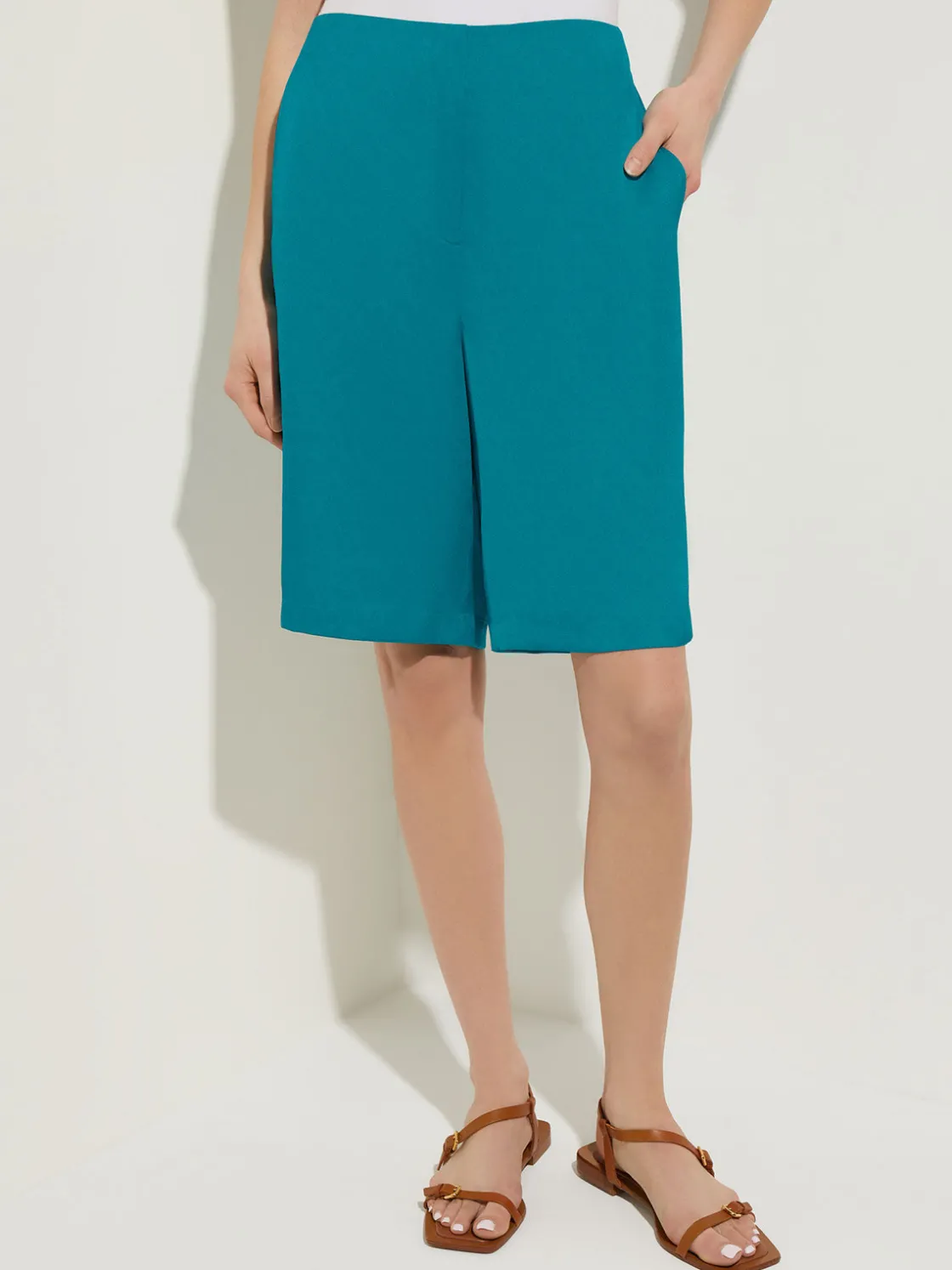 Misook Pants & Shorts|Knee-Length Woven Shorts