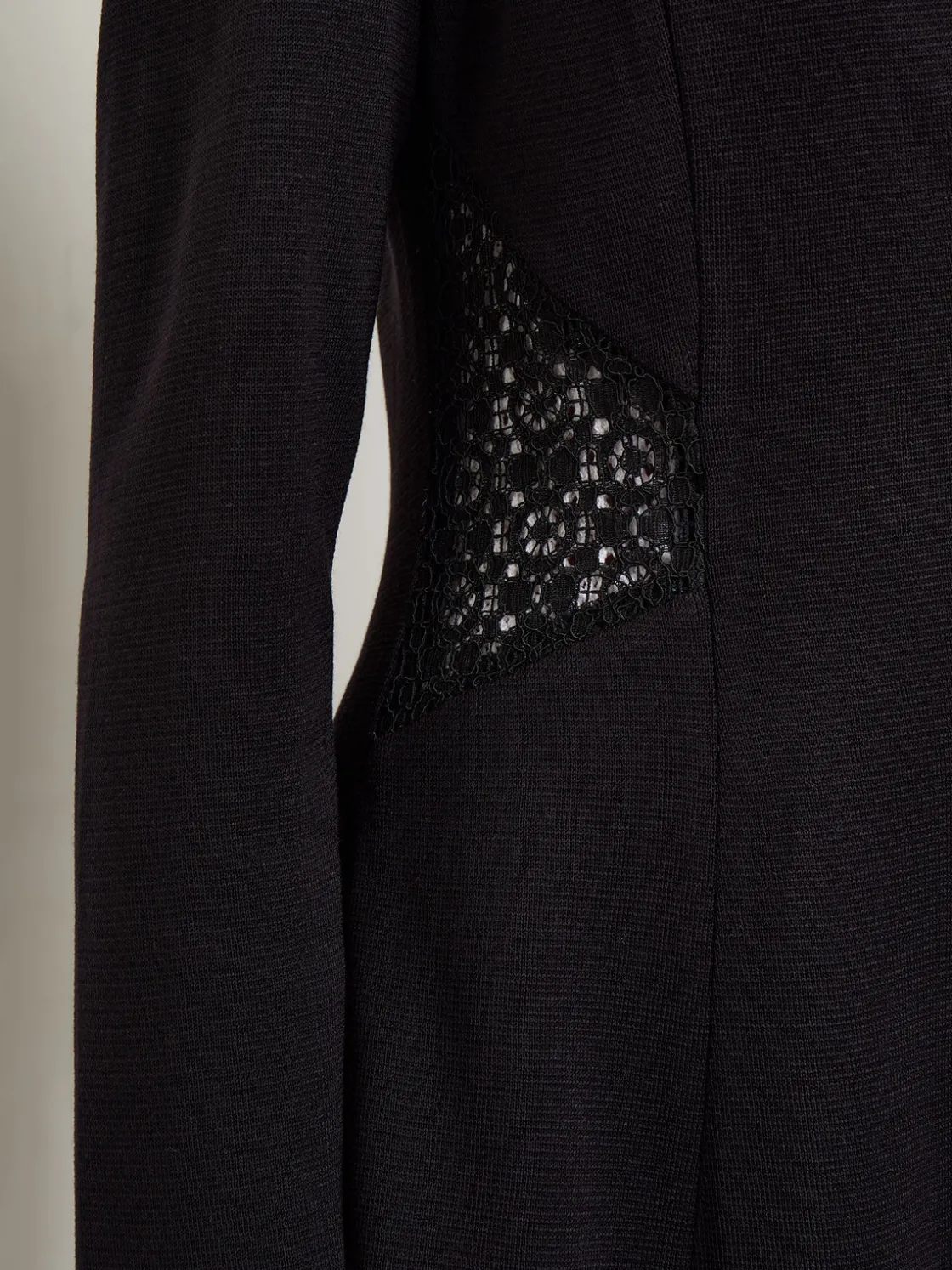 Misook Jackets & Coats|Lace Accent Tailored Knit Blazer