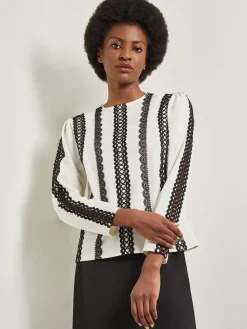 Misook Blouses & Shirts|Tops & Tees|Lace Applique Woven Blouse