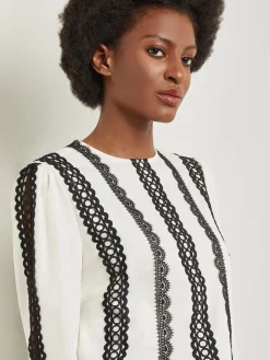 Misook Blouses & Shirts|Tops & Tees|Lace Applique Woven Blouse