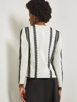 Misook Blouses & Shirts|Tops & Tees|Lace Applique Woven Blouse