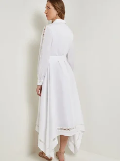 Misook Dresses|Maxi Dress - Eyelet Trim Cotton