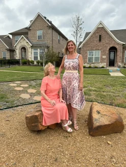 Misook Dresses|Midi A-Line Dress - Short Sleeve Burnout Knit