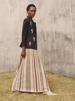 Misook Jackets & Coats|Modern Fit Beaded Applique Button Front Blazer