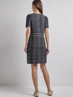 Misook Dresses|Modern Fit Bold Plaid Tweed Knit Sheath Dress