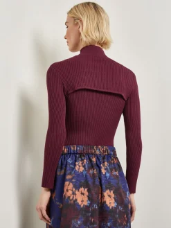 Misook Tops & Tees|Modern Fit Convertible Ribbed Soft Knit Top