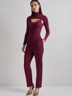 Misook Tops & Tees|Modern Fit Convertible Ribbed Soft Knit Top