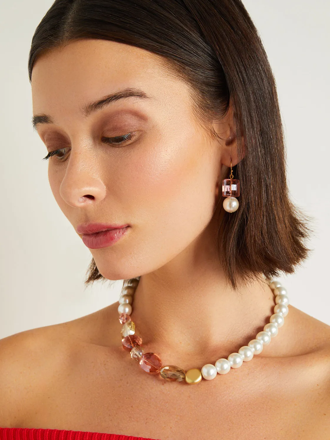 Misook Tops & Tees|Modern Fit Off-The-Shoulder Burnout Knit Top