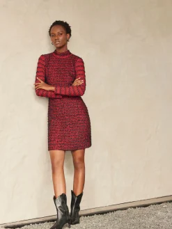 Misook Dresses|Modern Fit Two-Tone Eyelash Knit Sheath Dress