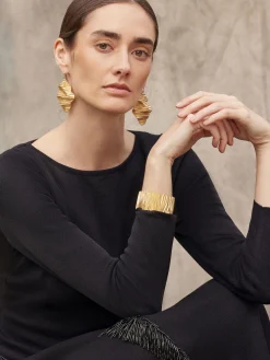 Misook Dresses|Modern Fit-and-Flare Sequin Princess Seam Knit Maxi Dress