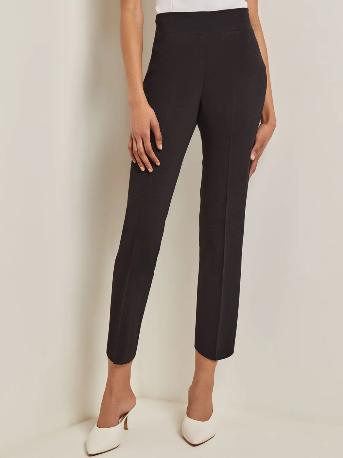 Misook Pants & Shorts|Petite Full-Length Flat Knit Pant