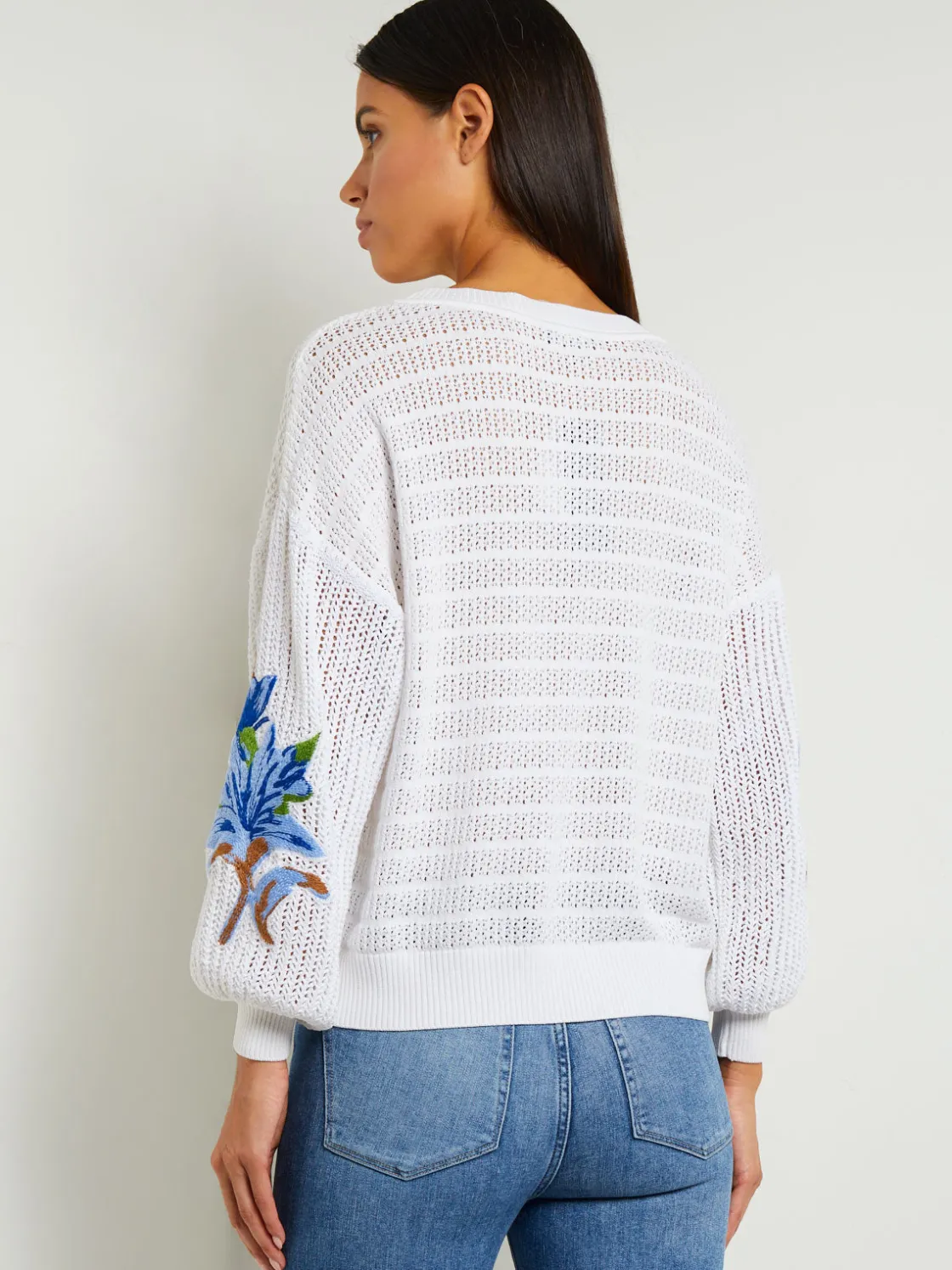 Misook Tops & Tees|Pointelle Top - Balloon Sleeve Sweater |