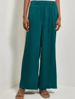 Misook Pants & Shorts|Pull-On Woven Wide Leg Pants