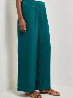 Misook Pants & Shorts|Pull-On Woven Wide Leg Pants