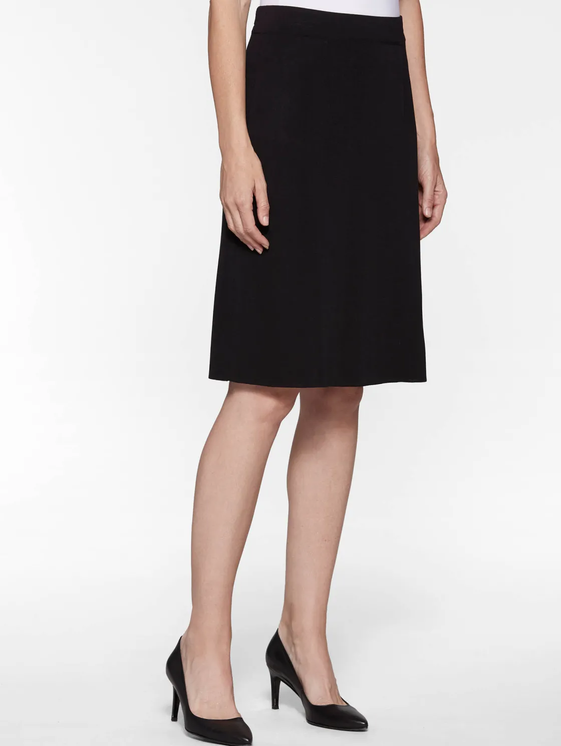 Misook Skirts|23" Straight Knit Skirt - Knit Pencil Skirt |