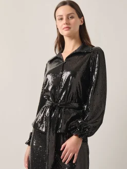 Misook Blouses & Shirts|Tops & Tees|Sequin Novelty Woven Blouse