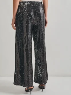 Misook Pants & Shorts|Sequin Novelty Woven Wide Leg Pant