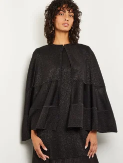 Misook Jackets & Coats|Shimmer Knit Cape