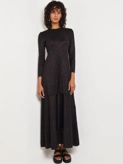 Misook Dresses|Shimmer Knit Maxi Dress