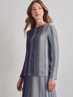 Misook Tops & Tees|Shimmer Lurex Knit Tunic