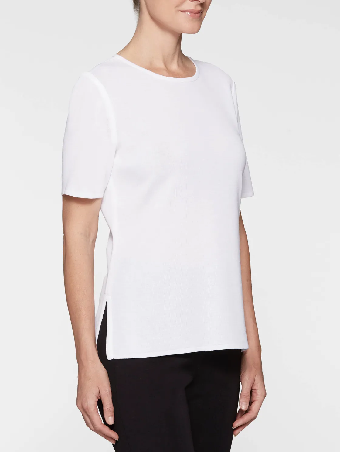 Misook Tops & Tees|Short Sleeve Knit Tunic