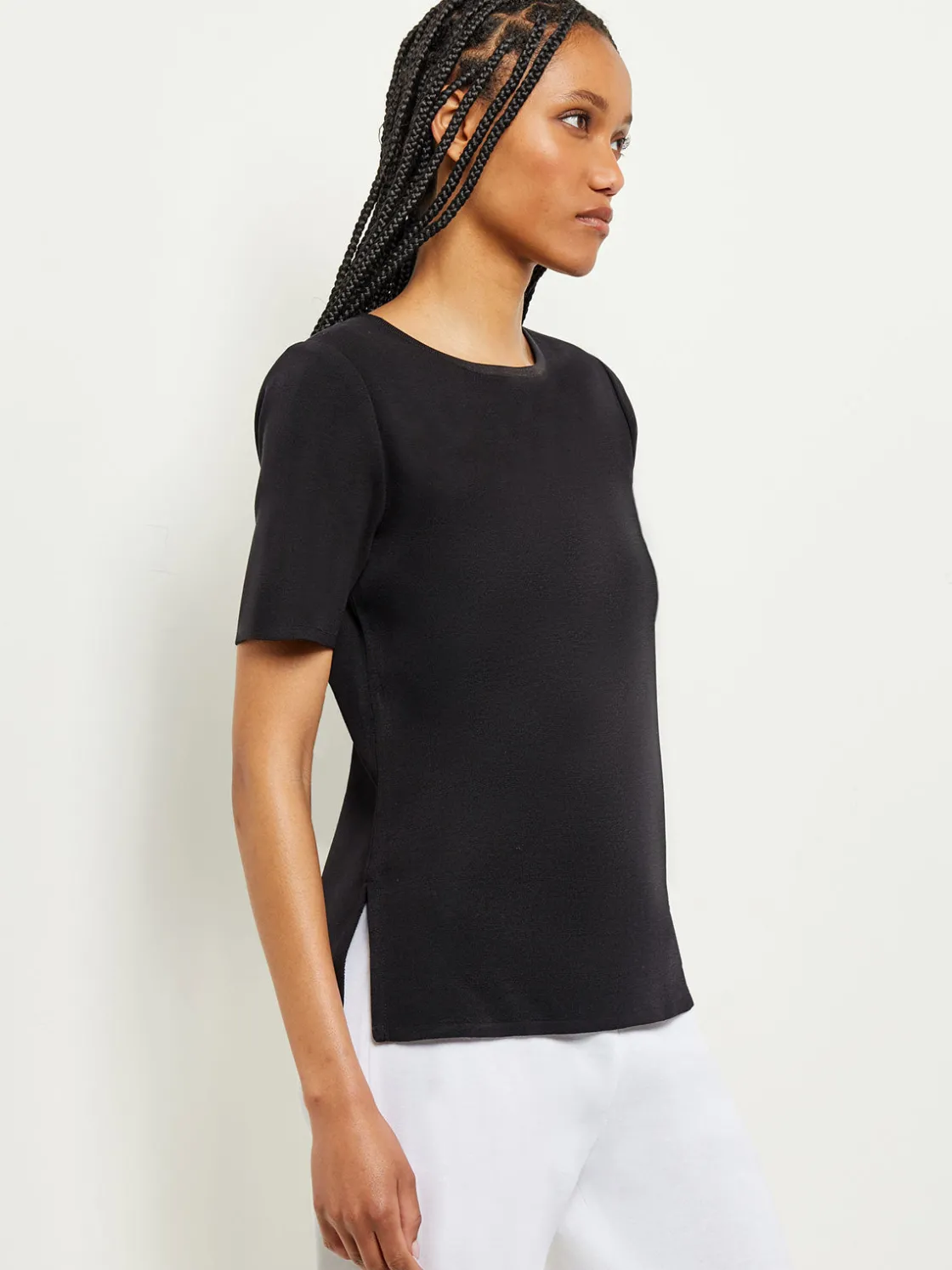 Misook Tops & Tees|Short Sleeve Knit Tunic