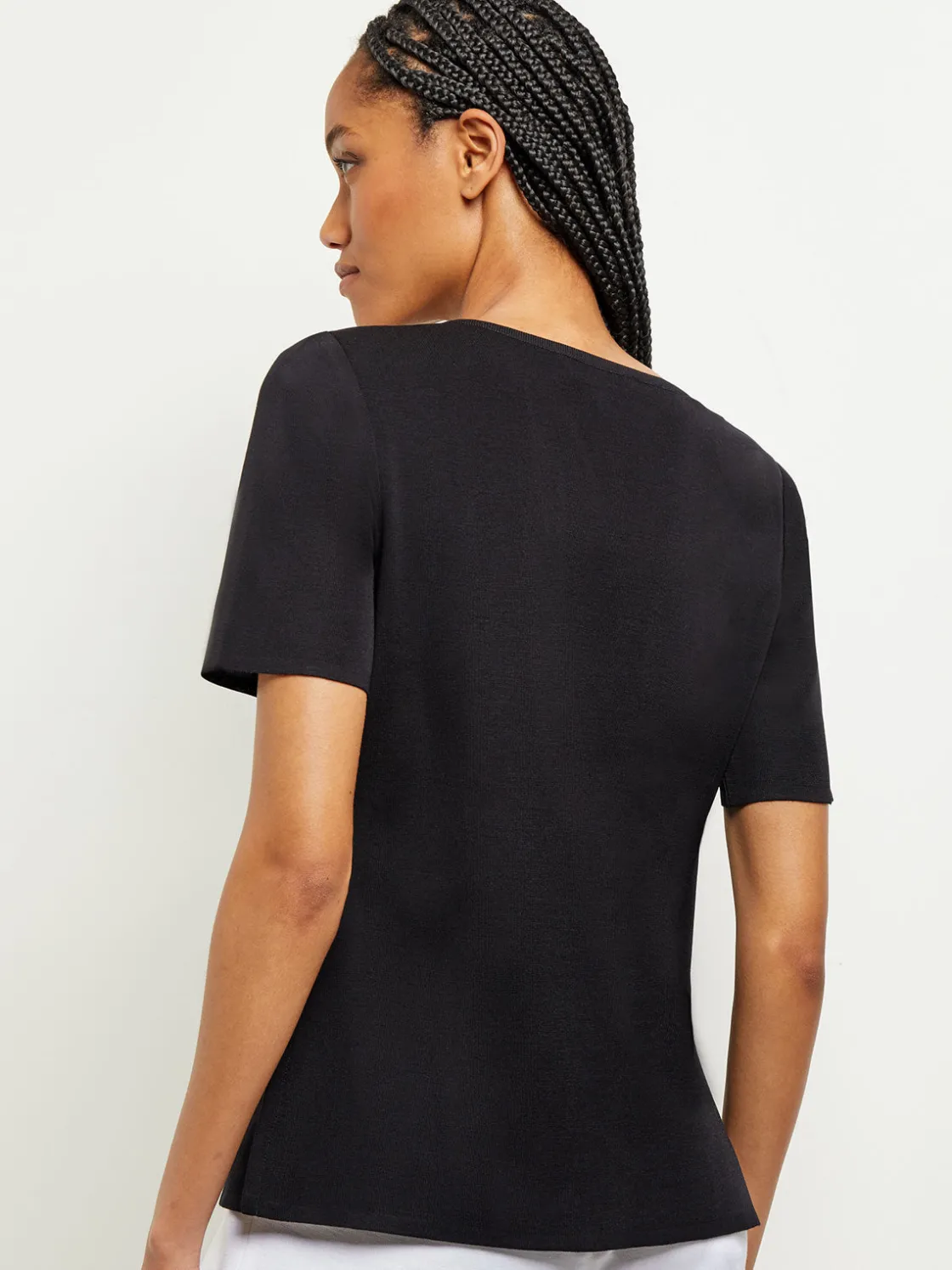 Misook Tops & Tees|Short Sleeve Knit Tunic