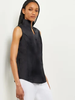 Misook Blouses & Shirts|Tops & Tees|Sleeveless Stretch Cotton Blouse