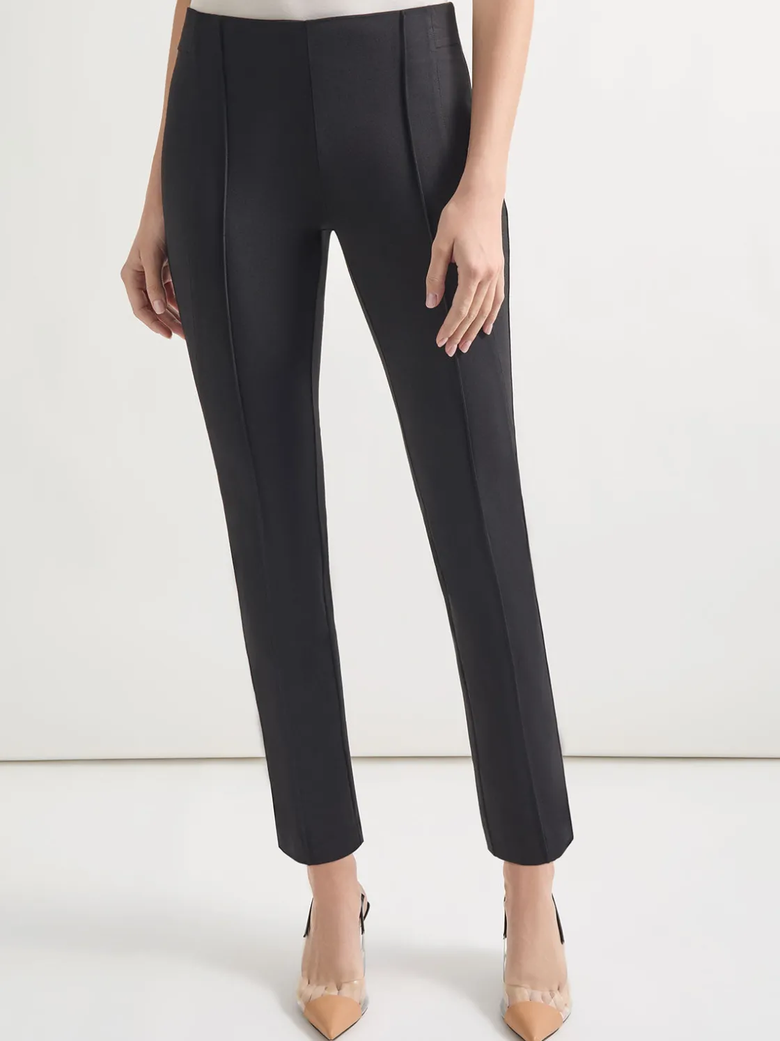 Misook Pants & Shorts|Slim-Fit Ankle-length Ponte Pant