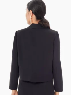 Misook Jackets & Coats|Soft Crepe Cropped Blazer